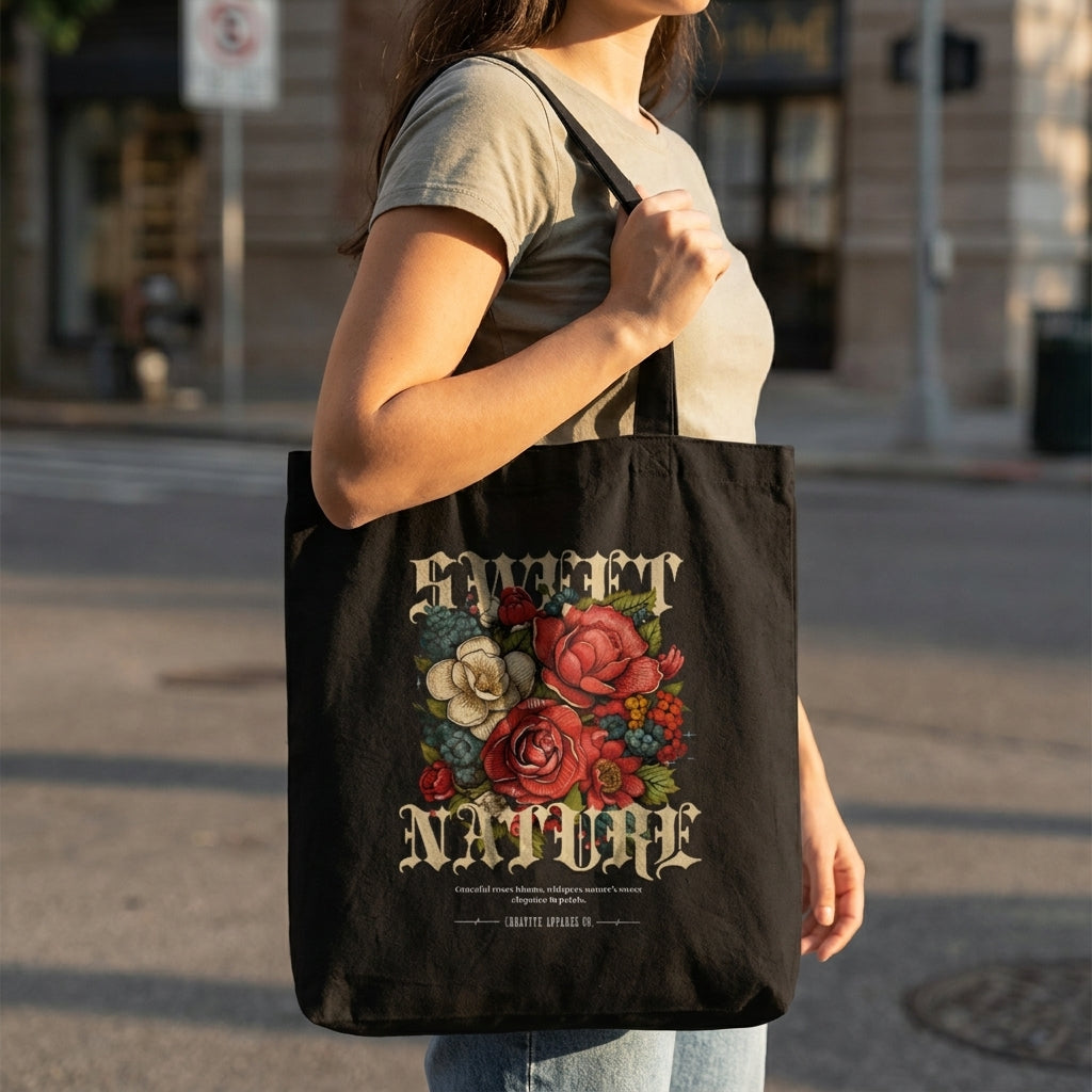 Tote Bag Noir – Design Artistique